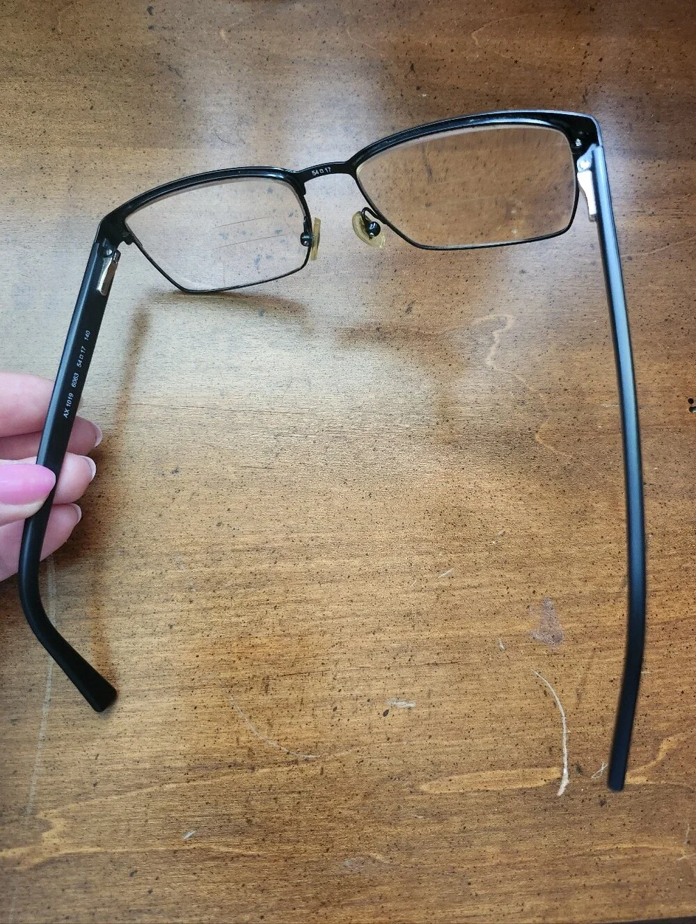Armani Exchange Eyeglasses Frame/Case/Cleaning Cloth